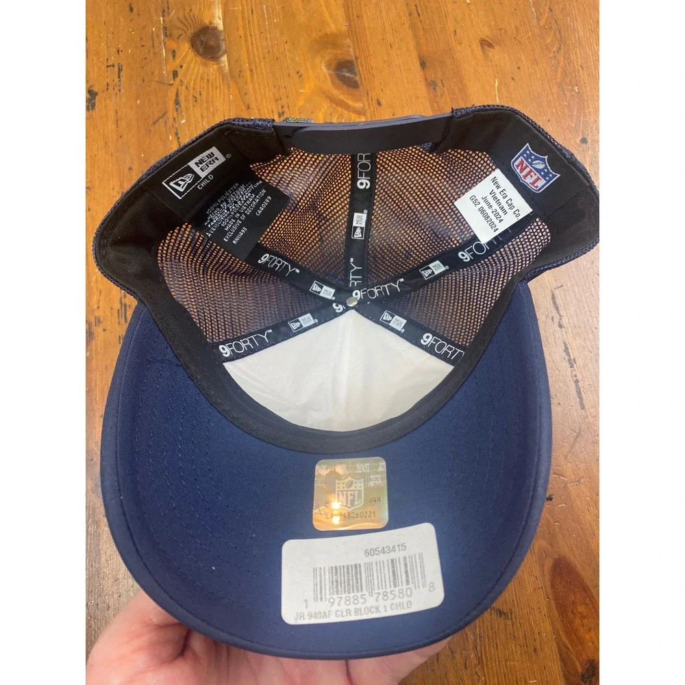 Seattle Seahawks NFL New Era 9FORTY Child Adjustable Trucker SnapBack‎ Mesh Hat